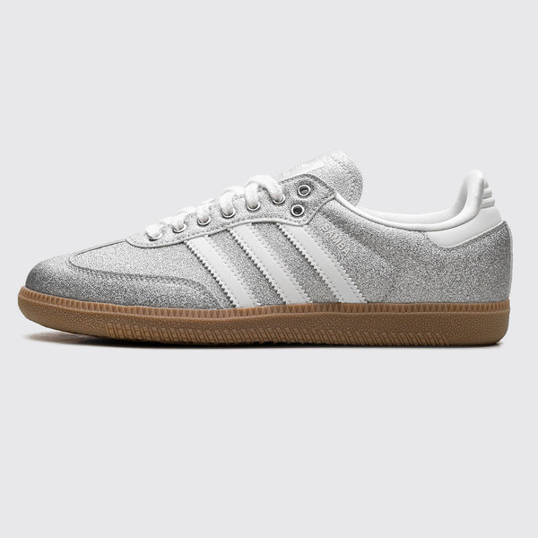 Adidas Samba OG Off White Silver Metallic Femme basket – vue de côté