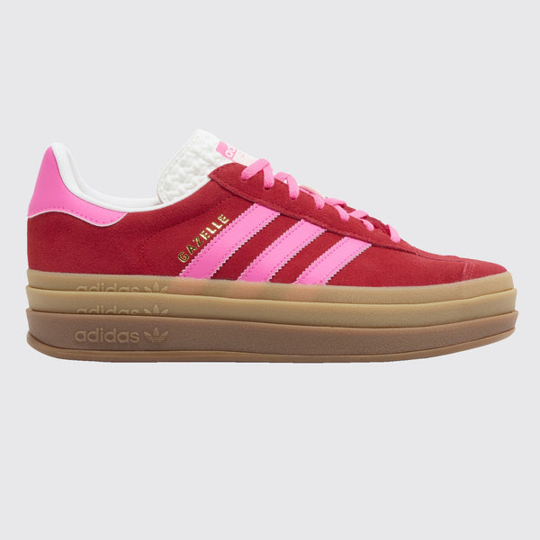 Adidas Gazelle Bold Collegiate Red Lucid Pink Damen Sneaker – andere Seite