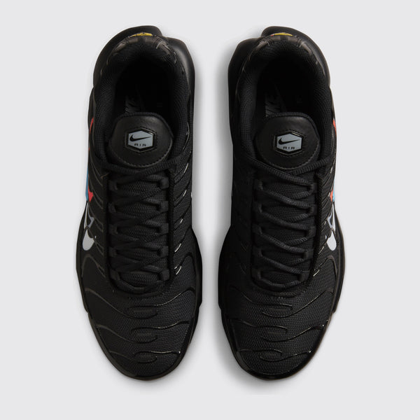 Nike Air Max Plus Multi Swoosh Black Crimson zapatilla – vista superior del par