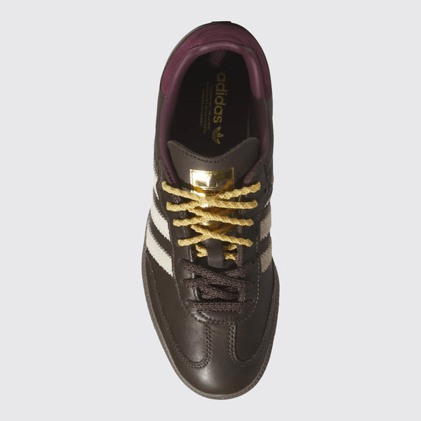 Women's Adidas Samba OG Brown Warm Vanilla sneaker – top view