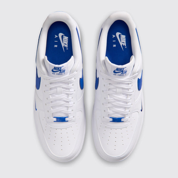 Nike Air Force 1 '07 White Game Royal zapatilla – vista superior del par