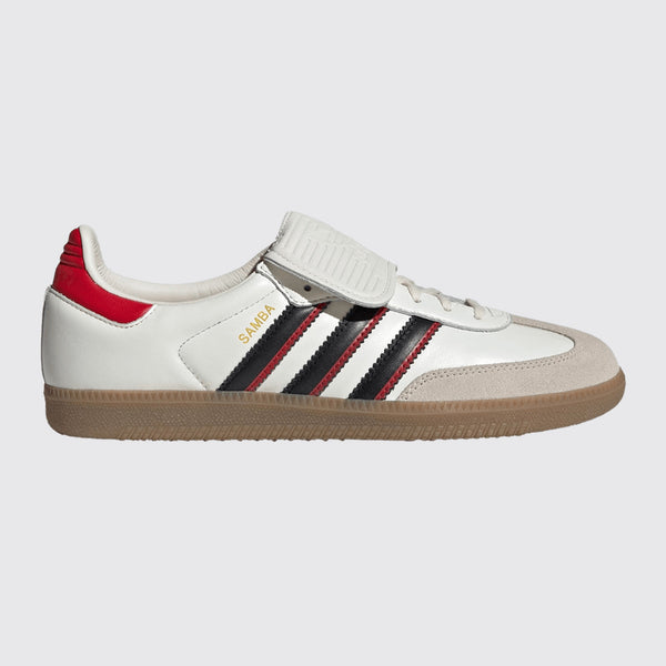 Adidas Samba LT White Black Better Scarlet Sneaker – Dreiviertel-Vorderansicht