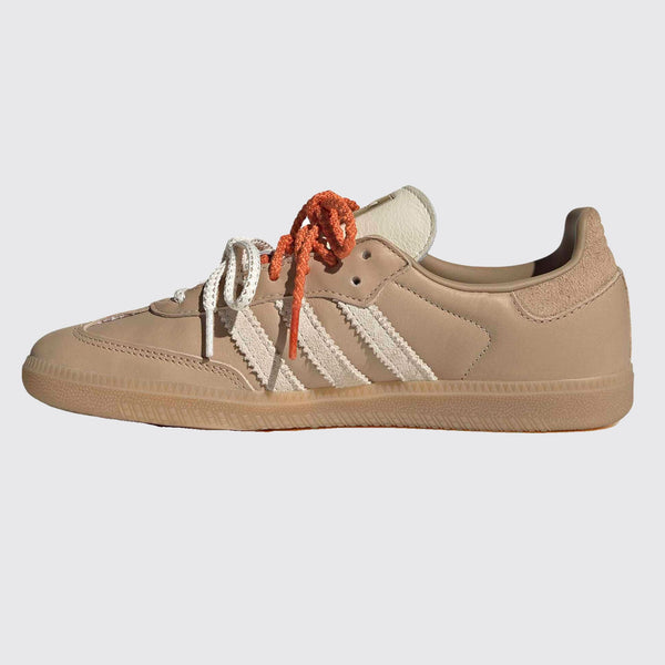 Women's Adidas Samba OG Magic Beige Cream White sneaker – side view