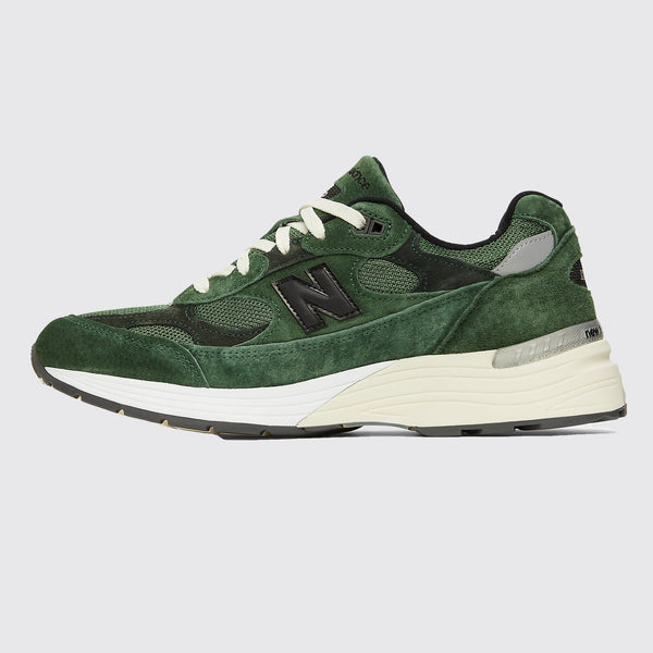 JJJJound New Balance 992 Green basket – vue de profil