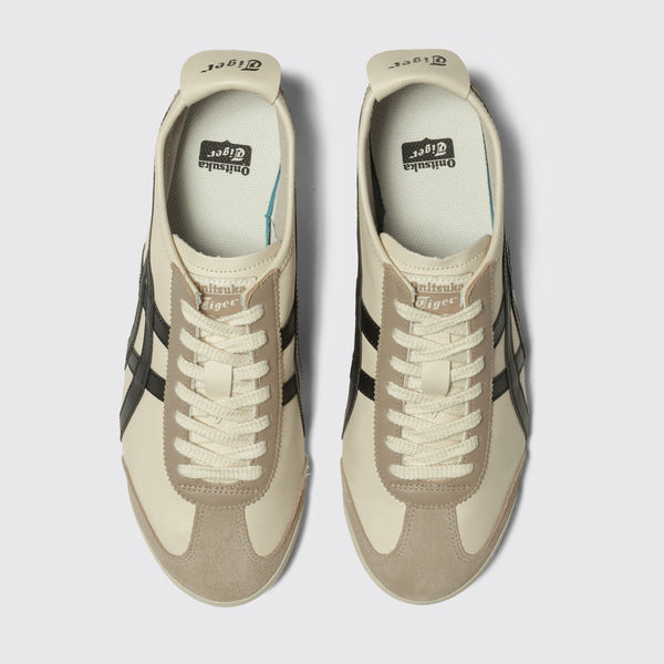 Onitsuka Tiger Mexico 66 Ivory Black Sneaker – Draufsicht des Paares