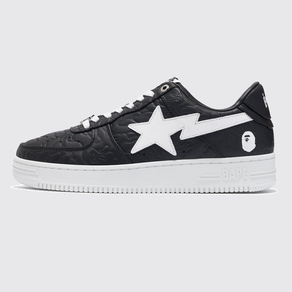 A Bathing APE BAPE STA #3 Black White sneaker – side view