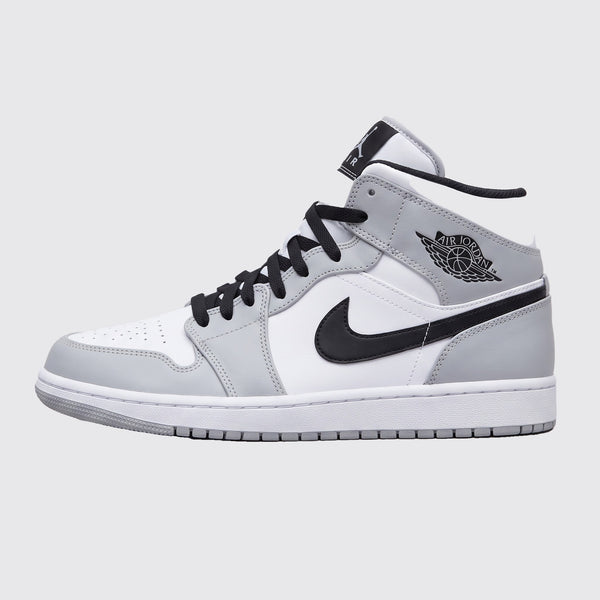 Air Jordan 1 Mid Light Smoke Grey Sneaker – Seitenansicht