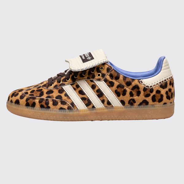 Wales Bonner x Adidas Samba Pony Leopard basket – vue de profil