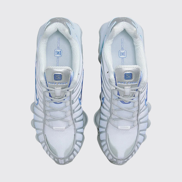 Nike Shox TL Metallic Platinum white sneakers