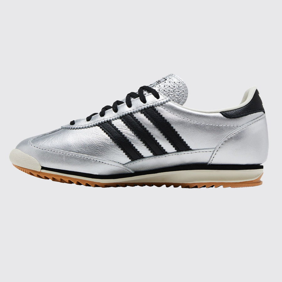 Women's Adidas SL 72 OG Silver Metallic Black sneaker – side view