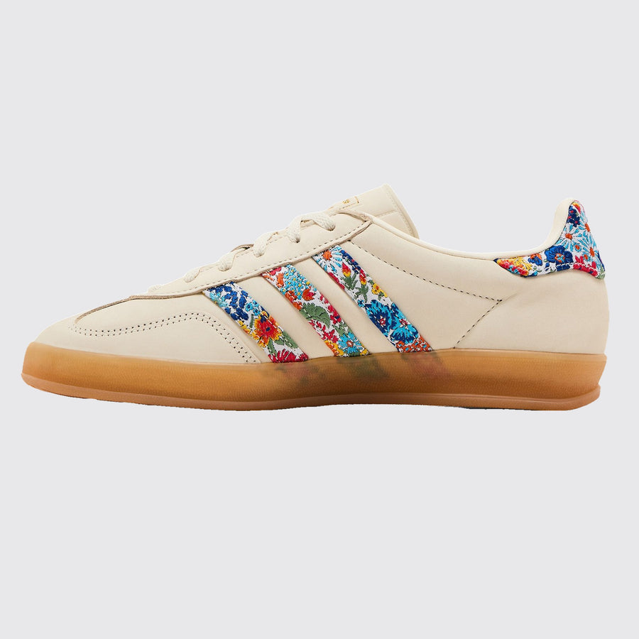 Liberty London x Adidas Gazelle Indoor Floral Off White de Mujer zapatilla – vista lateral