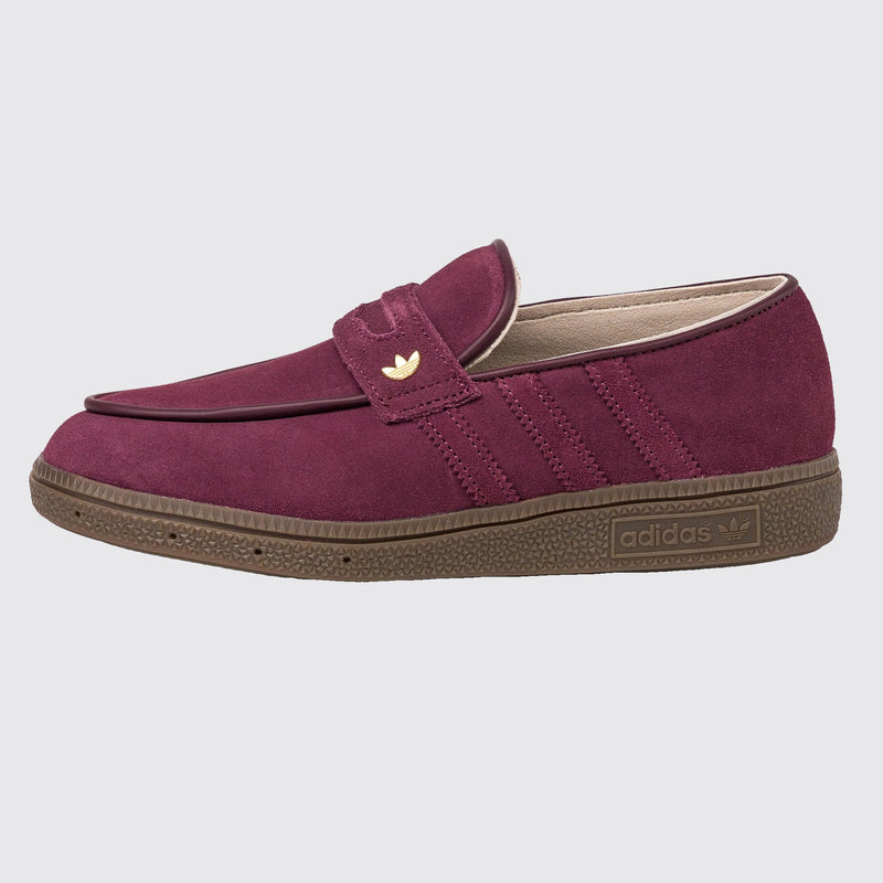 Adidas Handball Spezial Loafer Maroon Gum de Mujer zapatilla – vista lateral