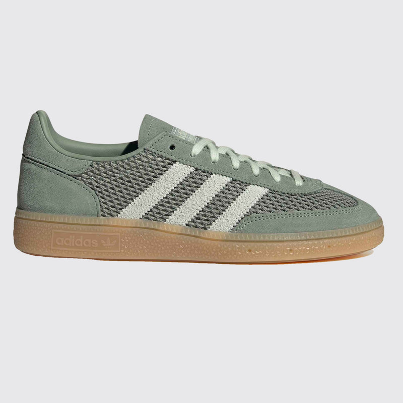 Women's Adidas Handball Spezial Silver Green Linen sneaker – side view