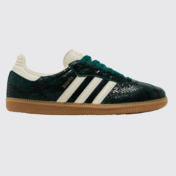 Adidas Samba OG Snakeskin Collegiate Green Femme basket – vue de côté