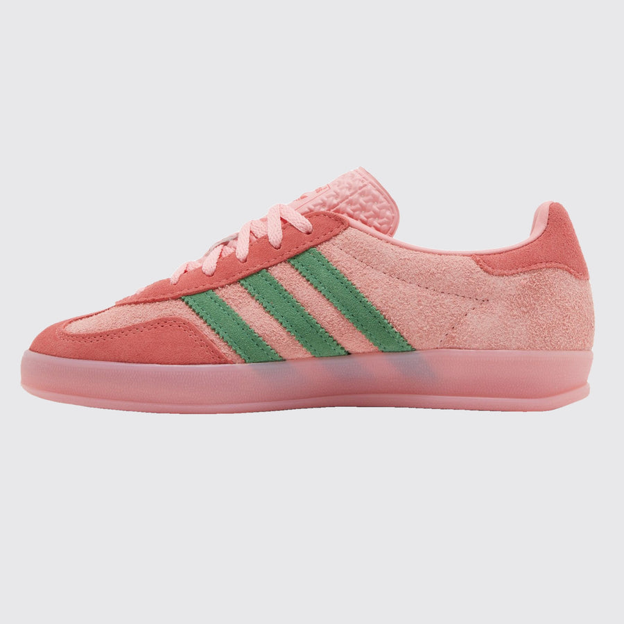 Adidas Gazelle Indoor Pink Spark Preloved Green de Mujer zapatilla – vista lateral
