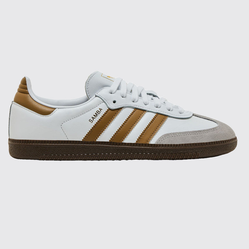 Adidas Samba OG White Brown Desert sneaker – side view