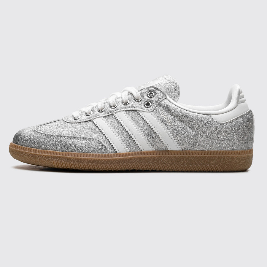 Adidas Samba OG Off White Silver Metallic de Mujer zapatilla – vista lateral
