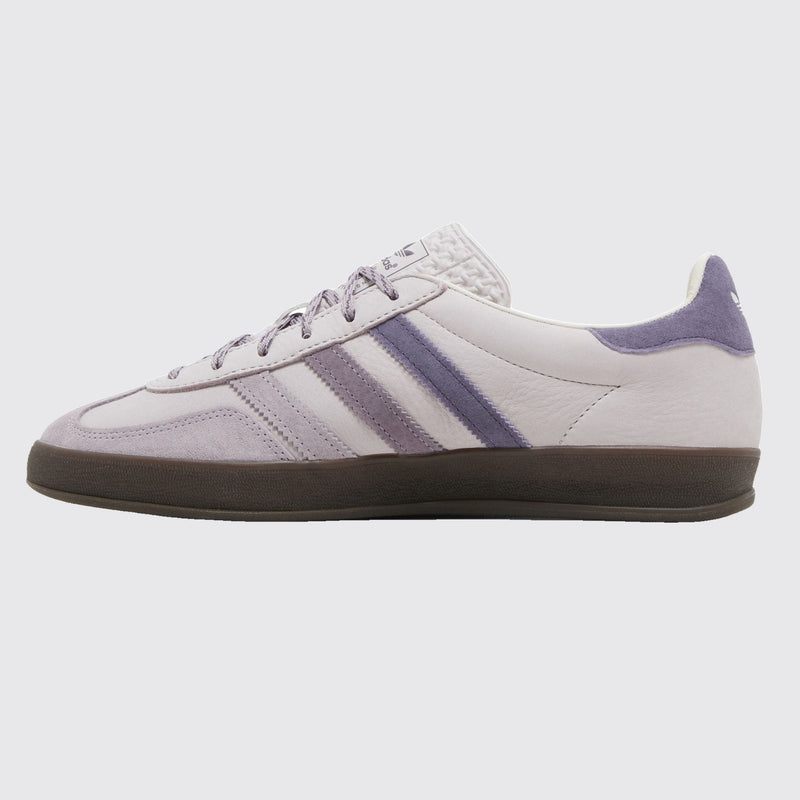 Kith x Adidas Gazelle Indoor Ash Purple sneaker – side view