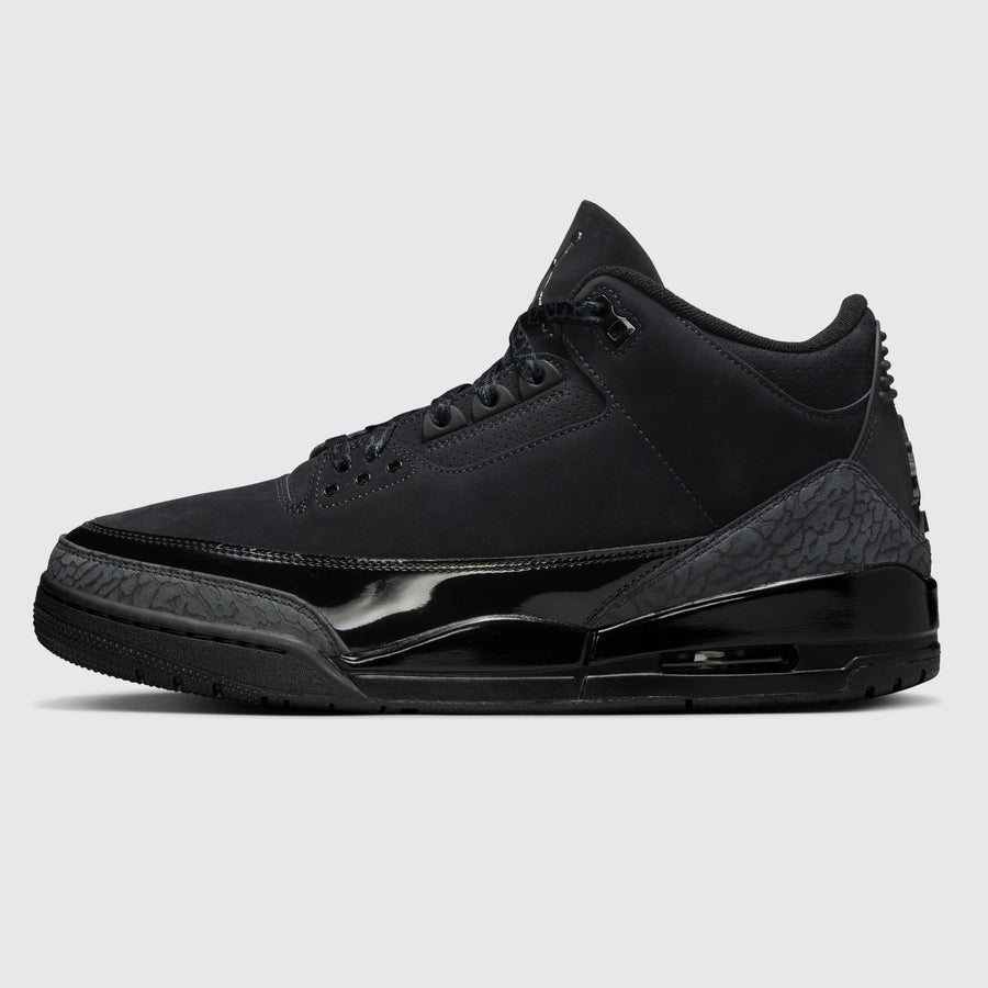 Air Jordan 3 Black Cat zapatilla – vista lateral