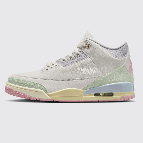 Air Jordan 3 Sail and Jade Aura zapatilla – vista lateral