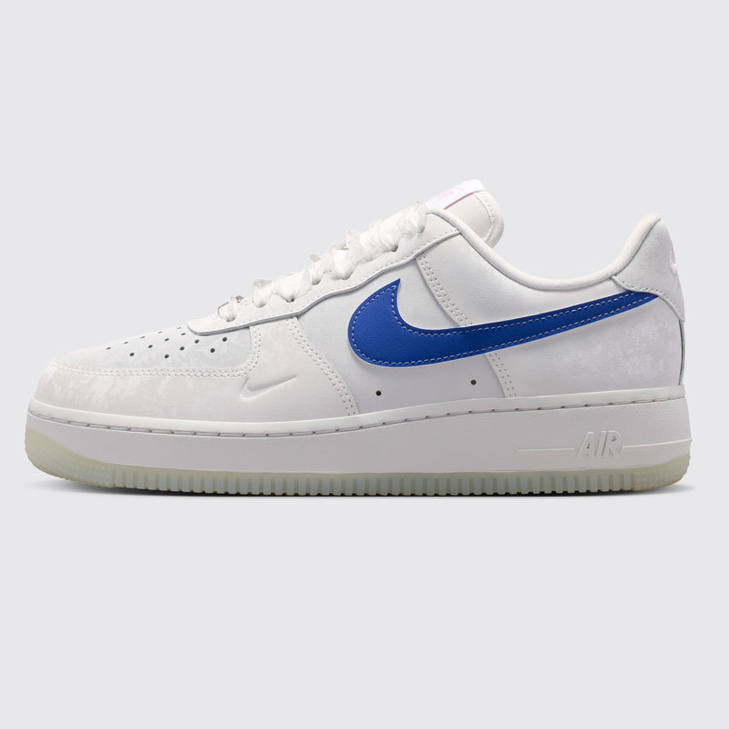 Nike Air Force 1 '07 LV8 Summit White Old Royal de Mujer zapatilla – vista lateral