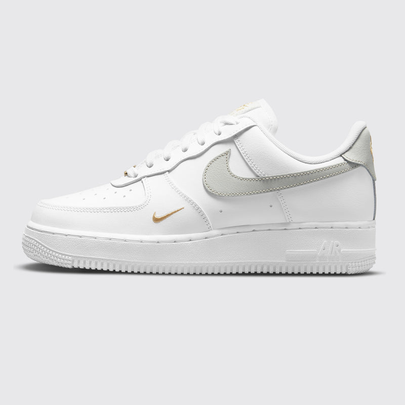 Nike Air Force 1 '07 Essential White Light Silver Damen Sneaker – Seitenansicht