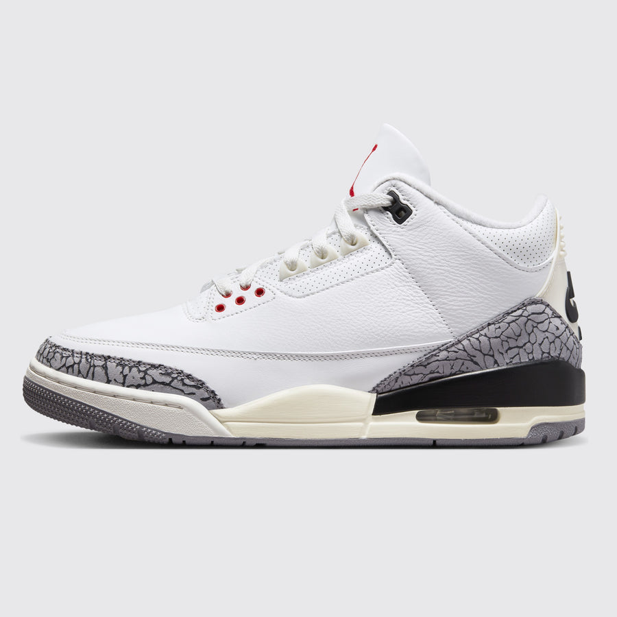 Air Jordan 3 White Cement Reimagined Sneaker – Seitenansicht