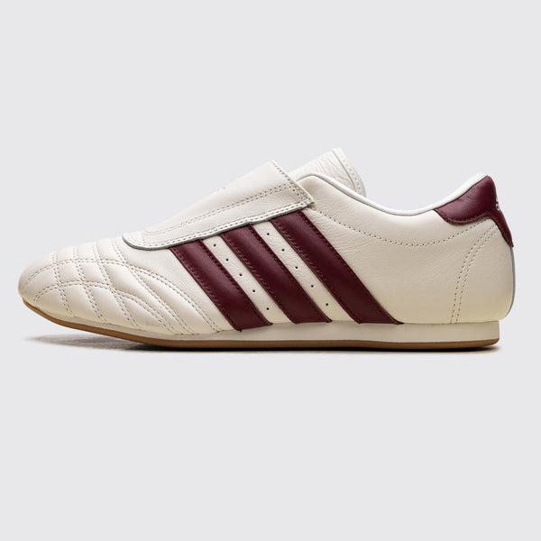 Women's Adidas Taekwondo Off White Noble Maroon sneaker – side view