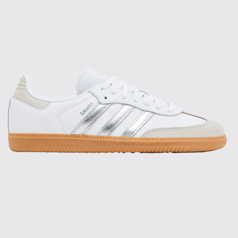 Adidas Samba OG White Silver Metallic de Mujer zapatilla – vista lateral