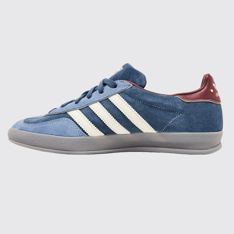 Adidas Gazelle Indoor Crew Navy Burgundy basket – vue de côté