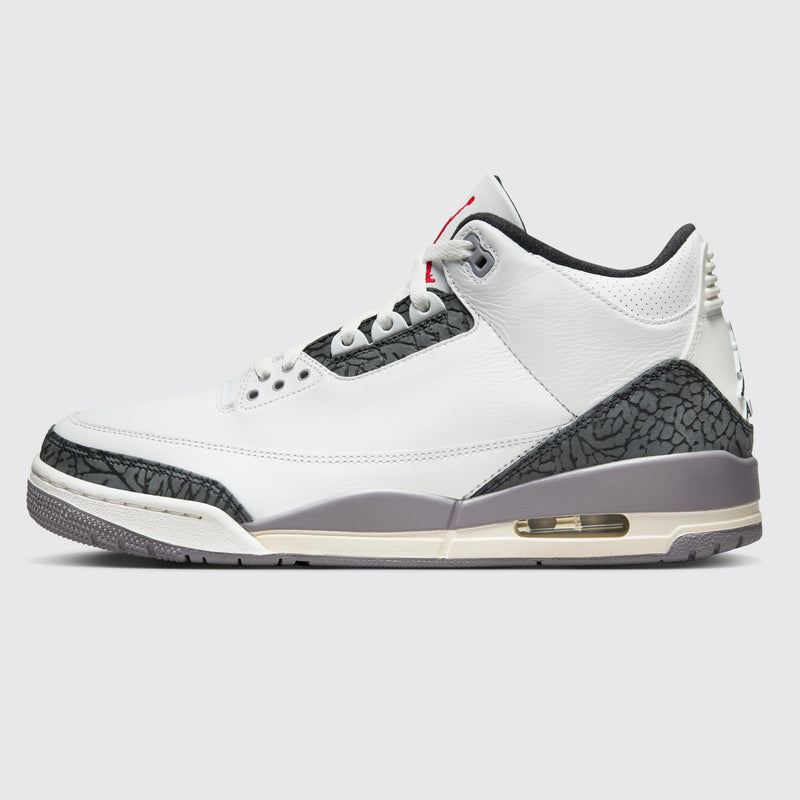 Air Jordan 3 Cement Grey zapatilla – vista lateral