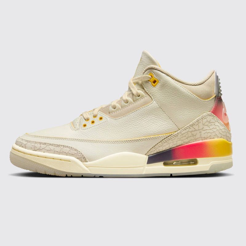 J Balvin x Air Jordan 3 Sunset zapatilla – vista lateral