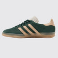 Adidas Gazelle Indoor Shadow Green Warm Sandstone sapatilha – vista lateral