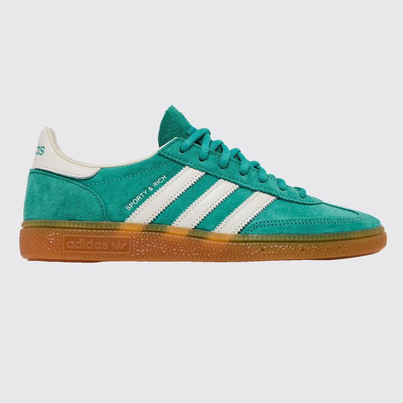 Sporty & Rich x Adidas Handball Spezial Green Gum basket – autre côté