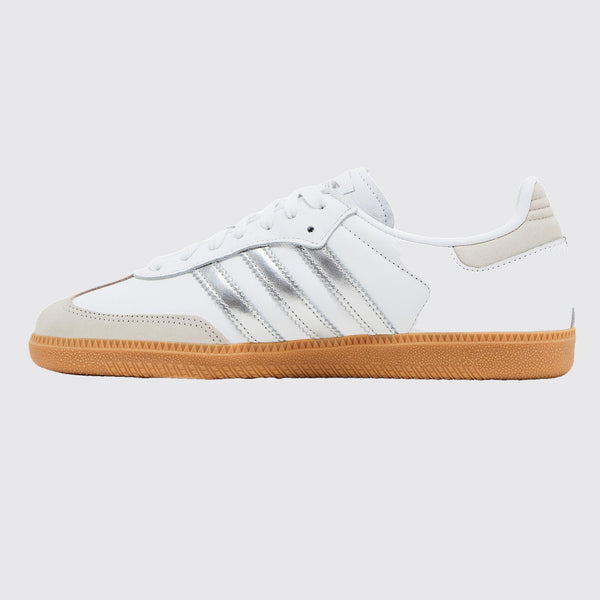 Adidas Samba OG White Silver Metallic Femme basket – autre côté