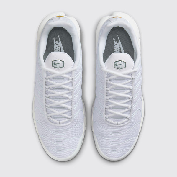 Nike Air Max Plus White Black Cool Grey zapatilla – vista superior del par