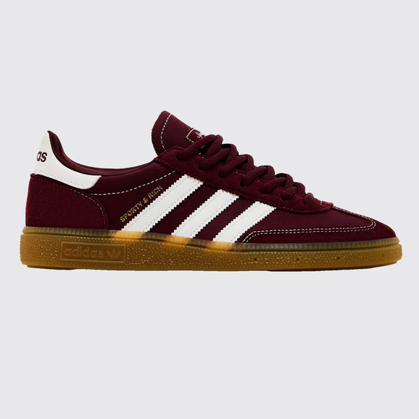 Sporty & Rich x Adidas Handball Spezial Shadow Red basket – autre côté