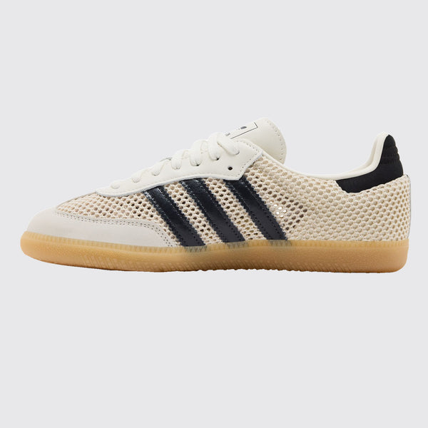 Women's Adidas Samba OG Off White Carbon Gold sneaker – other side view
