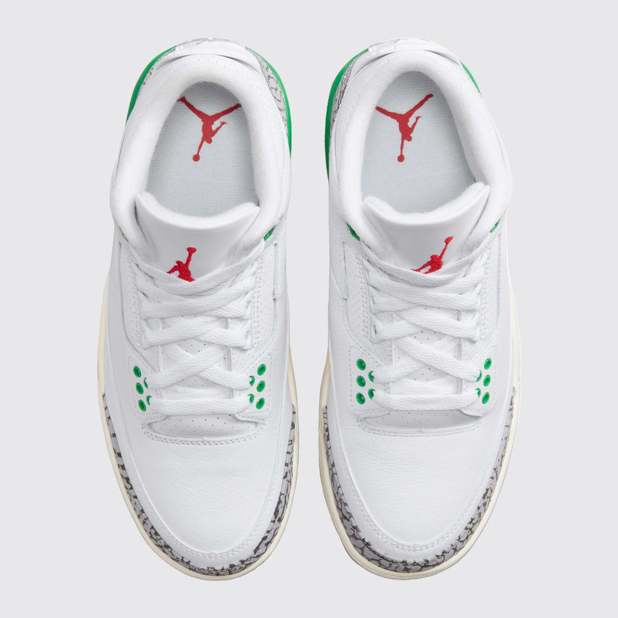 Air Jordan 3 Lucky Green Damen Sneaker – Draufsicht des Paares