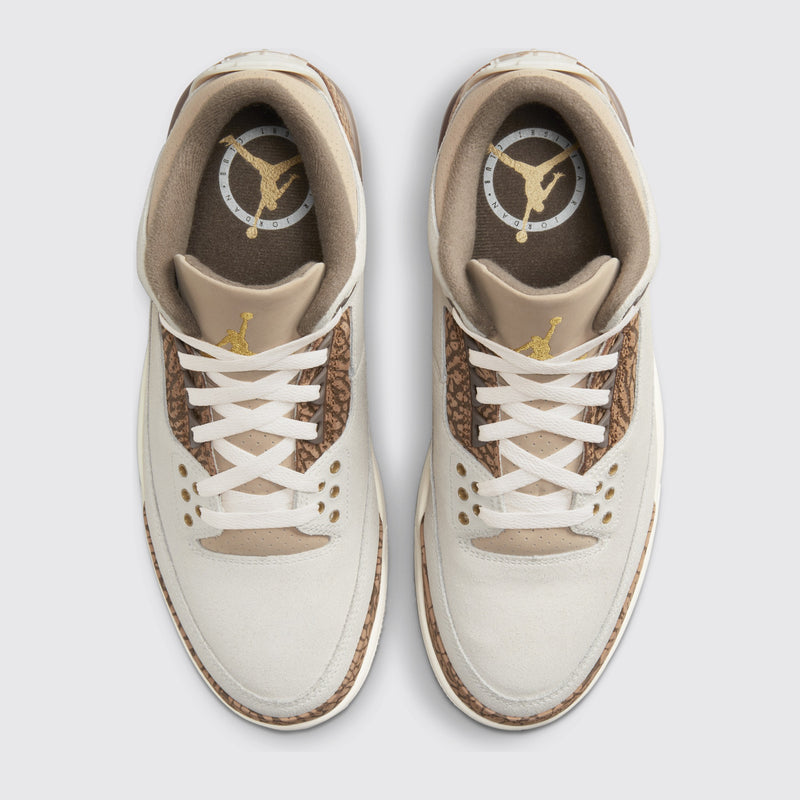 Air Jordan 3 Orewood Brown zapatilla – vista superior del par