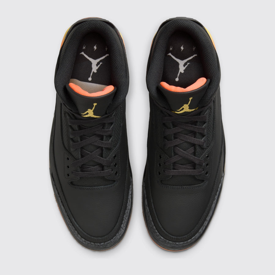 J Balvin x Air Jordan 3 Rio sneaker – top view of the pair