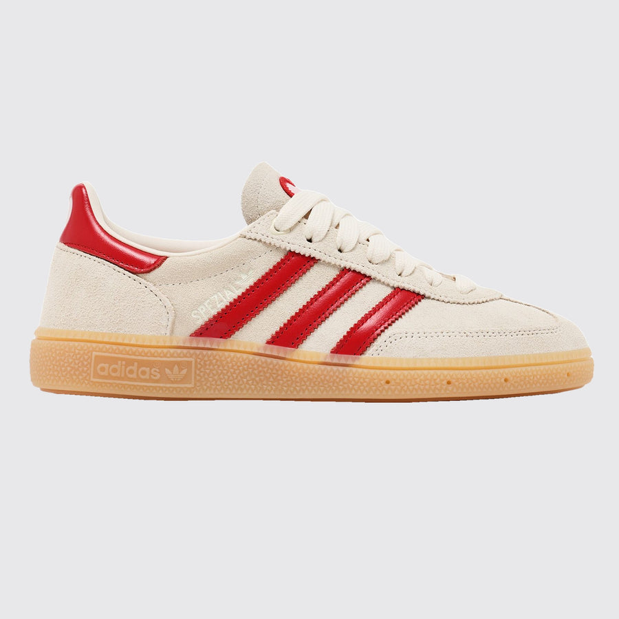 Women's Adidas Handball Spezial Cream White Better Scarlet sneaker – other side view