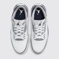 Air Jordan 3 Midnight Navy sneaker – top view of the pair