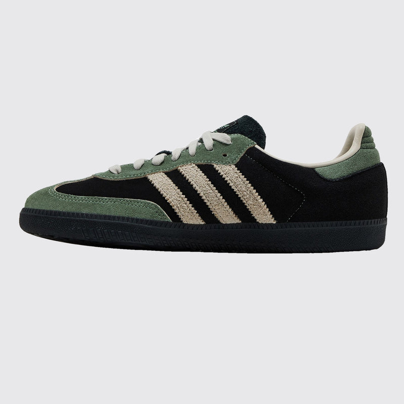 Adidas Samba OG Black Silver Green de Mujer zapatilla – otro lado