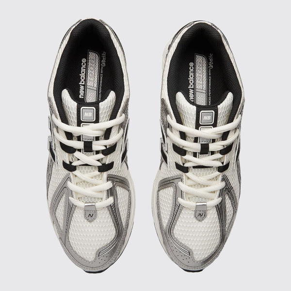 New Balance 1906R Silver Metallic Black sneaker – top view of the pair