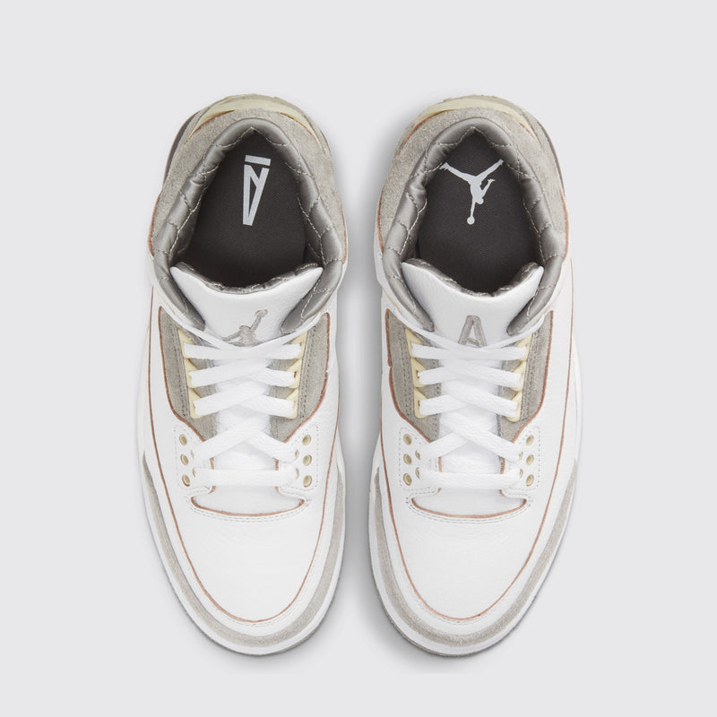 Women's A Ma Maniére x Air Jordan 3 Raised By Women sneaker – top view of the pair
