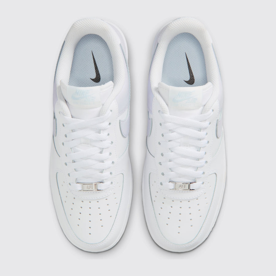 Nike Air Force 1 '07 White Pure Violet de Mujer zapatilla – vista superior del par