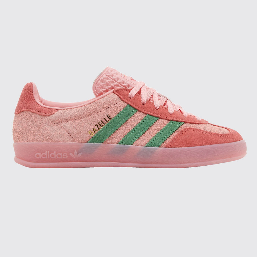 Adidas Gazelle Indoor Pink Spark Preloved Green de Mujer zapatilla – otro lado