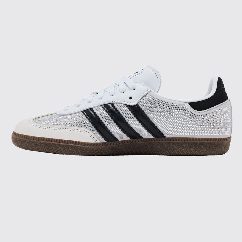 Adidas Samba OG Crystal White Rhinestones de Mujer zapatilla – otro lado