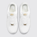 Nike Air Force 1 '07 Essential White Light Silver Damen Sneaker – Draufsicht des Paares